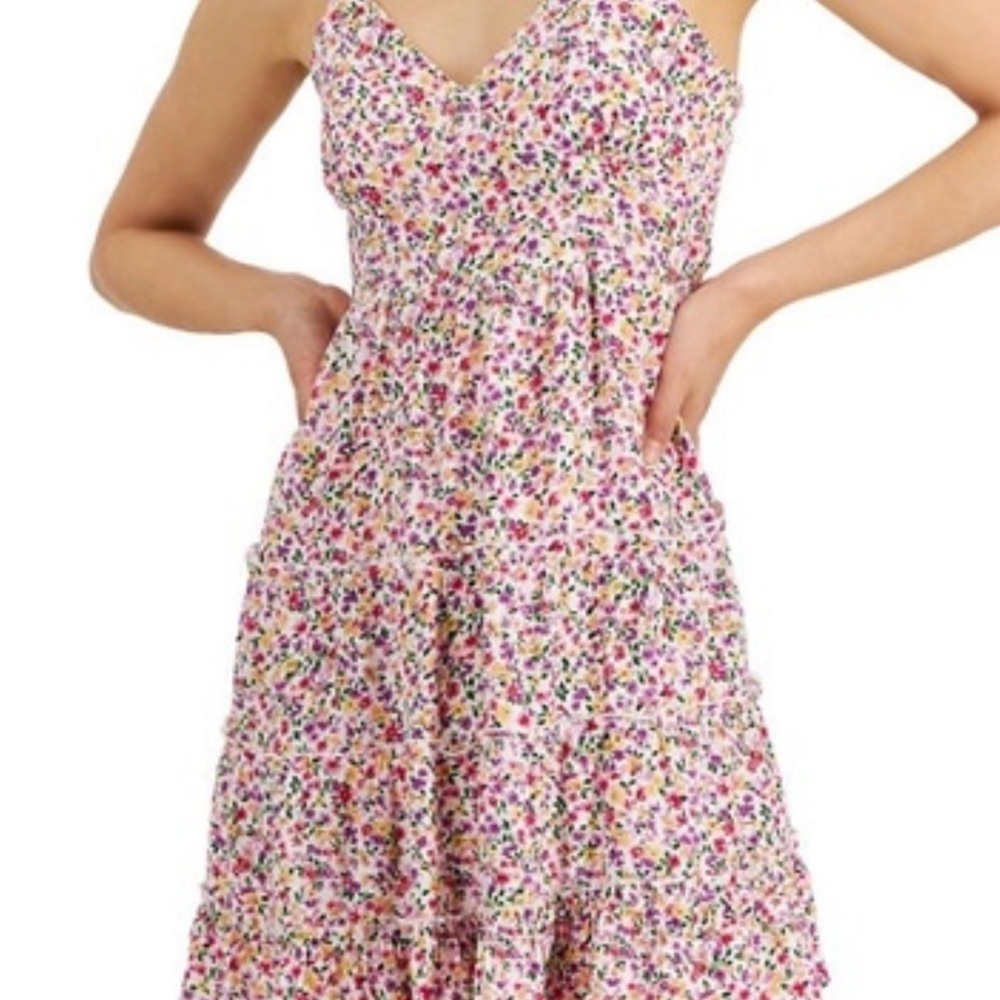 Just Polly Floral Spaghetti Strap Dress Size XL